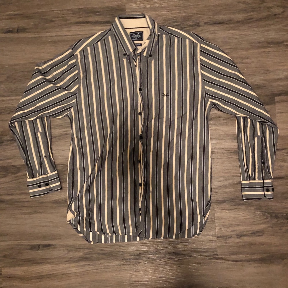Vintage J Crew Striped Button Down Shirt 💯